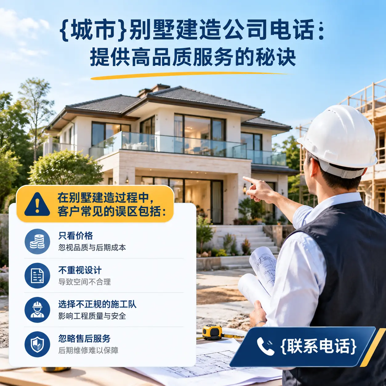 龙里别墅建造公司电话:提供高品质服务的秘诀