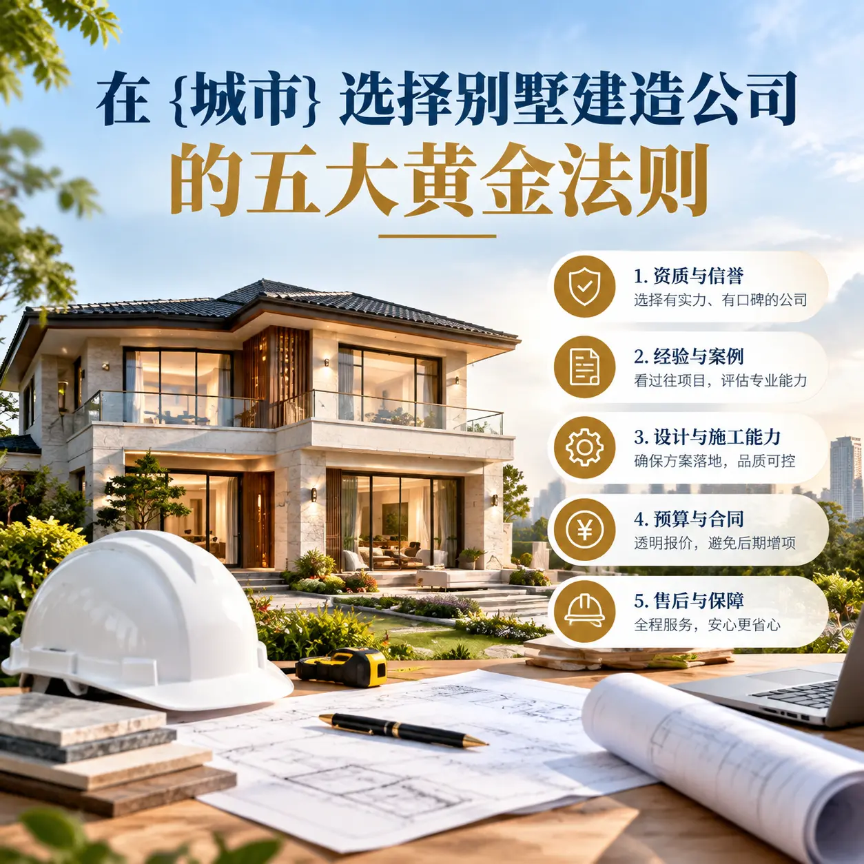 在 龙里 选择别墅建造公司的五大黄金法则