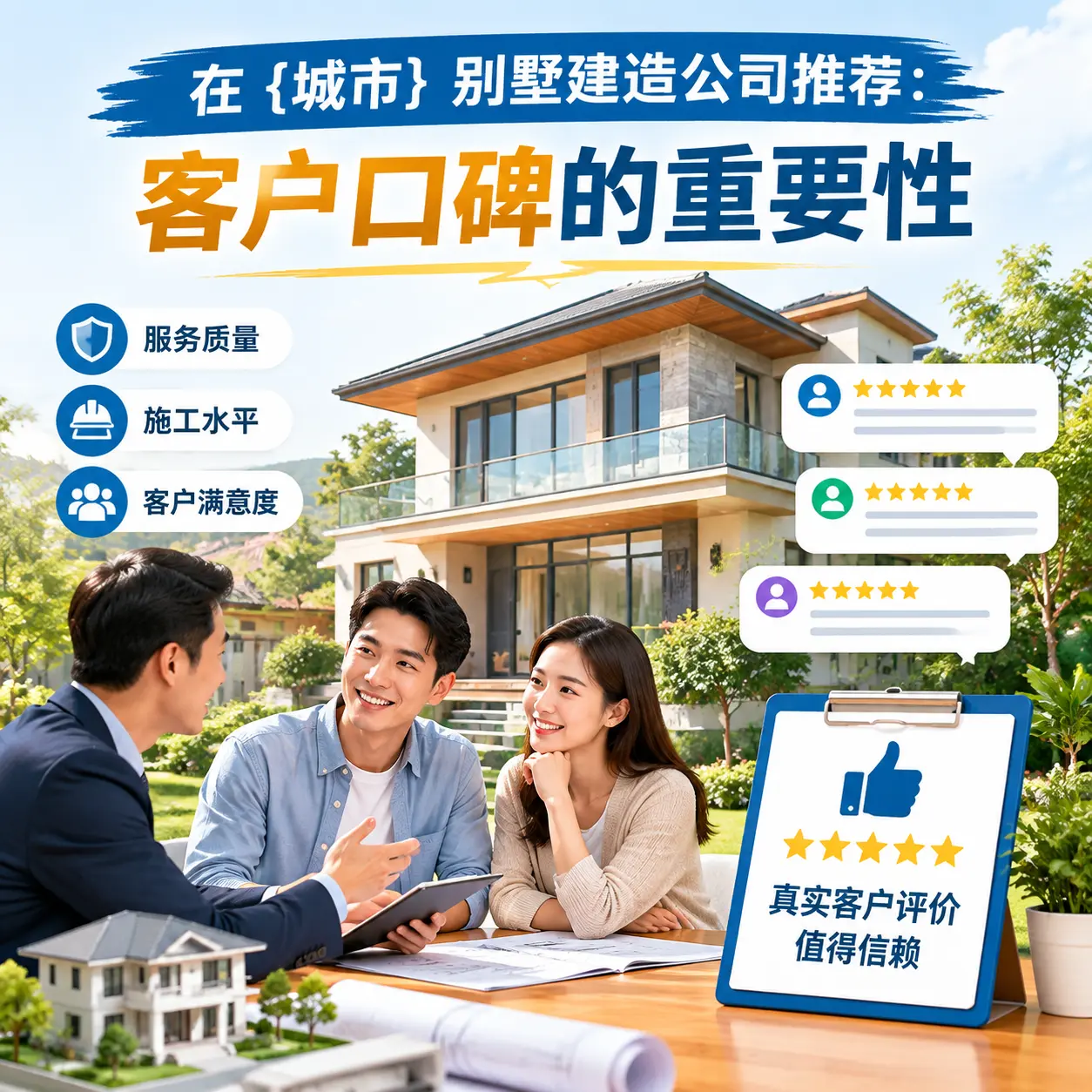 在 龙里 别墅建造公司推荐:客户口碑的重要性