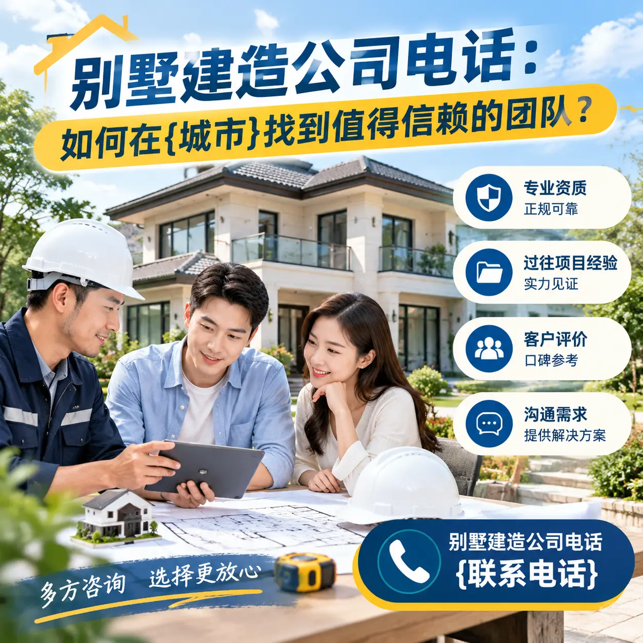 别墅建造公司电话:如何在龙里找到值得信赖的团队?