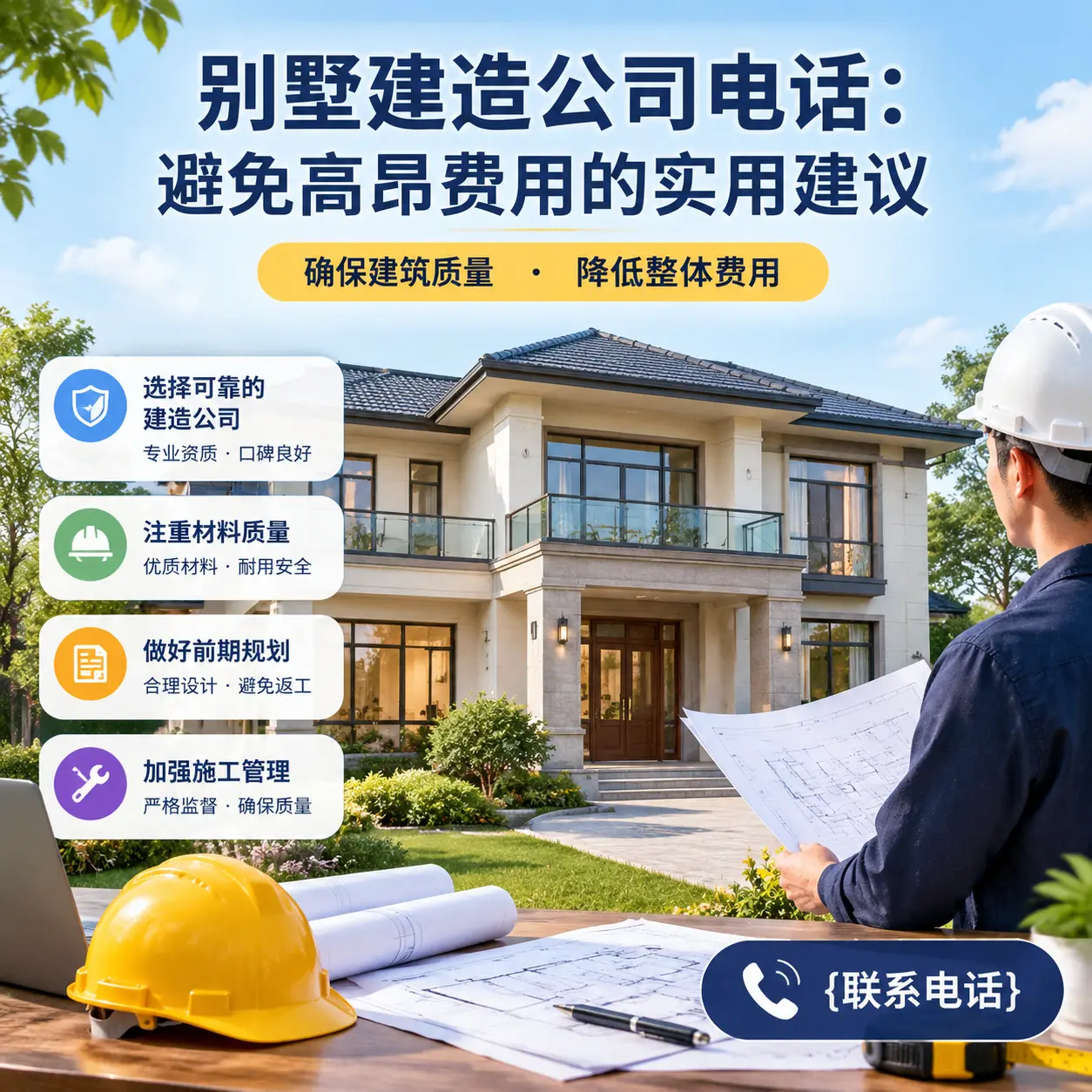 龙里别墅建造公司电话:避免高昂费用的实用建议