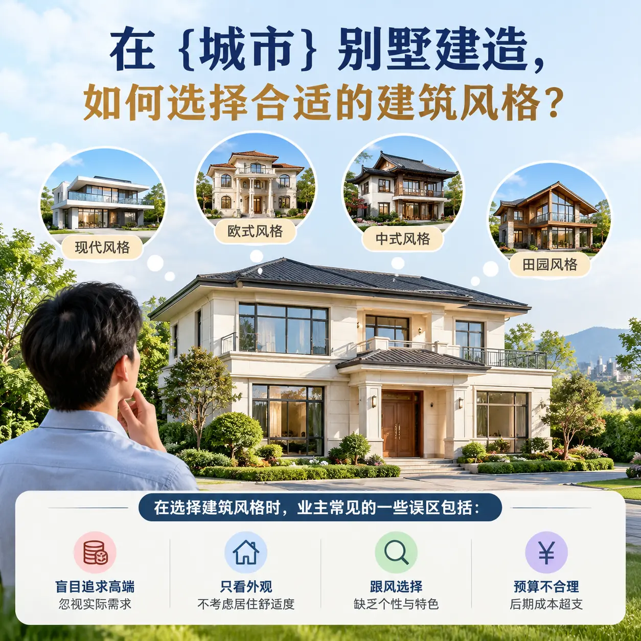 在 龙里 别墅建造，如何选择合适的建筑风格？